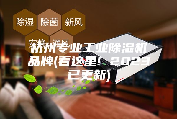 杭州专业工业除湿机品牌(看这里! 2023已更新)