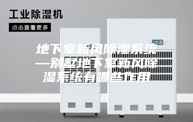 地下室新风除湿系统—别墅地下室新风除湿系统有哪些作用