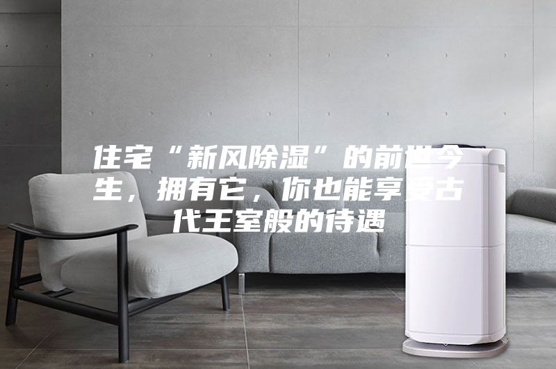 住宅“新风除湿”的前世今生，拥有它，你也能享受古代王室般的待遇