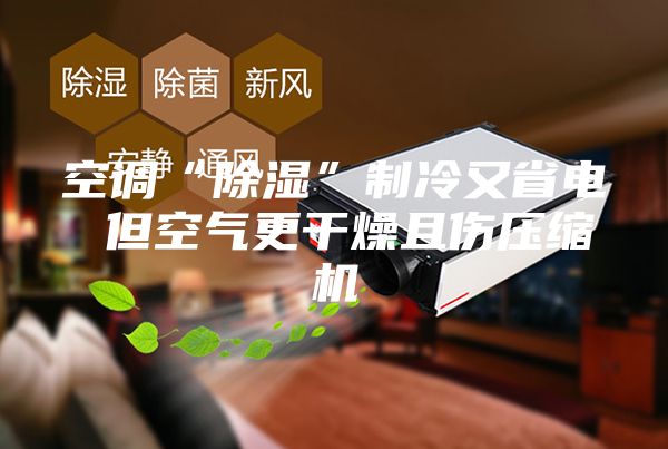空调“除湿”制冷又省电 但空气更干燥且伤压缩机