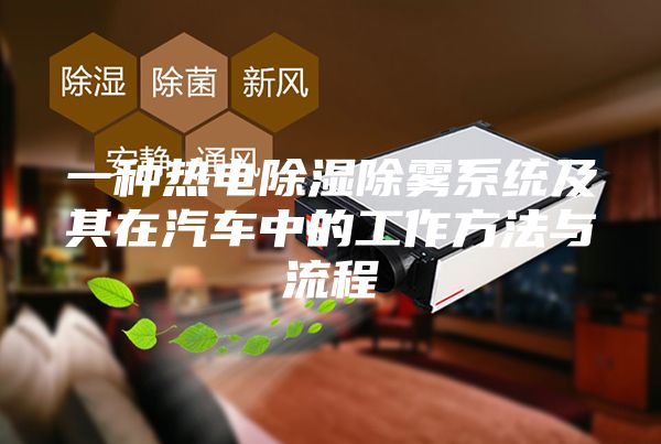 一种热电除湿除雾系统及其在汽车中的工作方法与流程