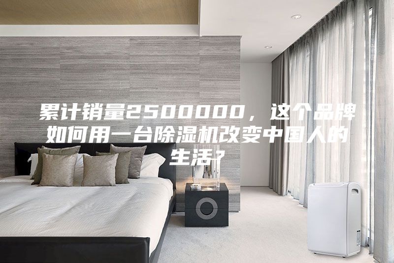 累计销量2500000，这个品牌如何用一台除湿机改变中国人的生活？