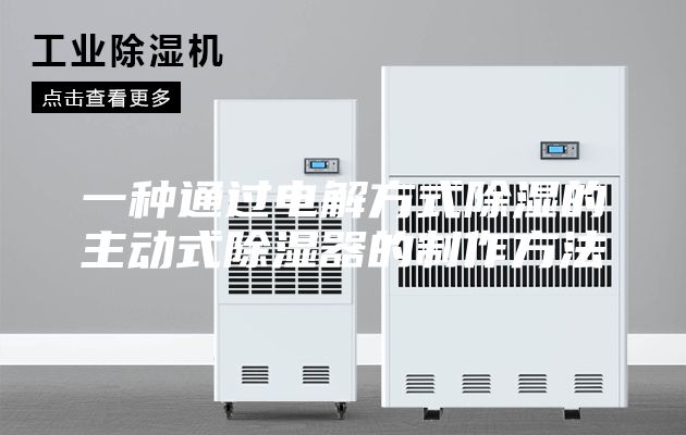一种通过电解方式除湿的主动式除湿器的制作方法