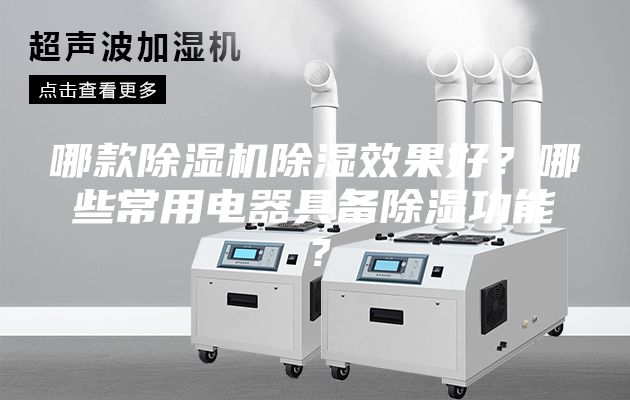 哪款除湿机除湿效果好？哪些常用电器具备除湿功能？