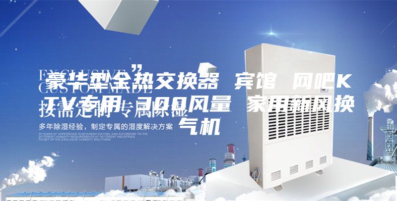 豪华型全热交换器 宾馆 网吧KTV专用 300风量 家用新风换气机