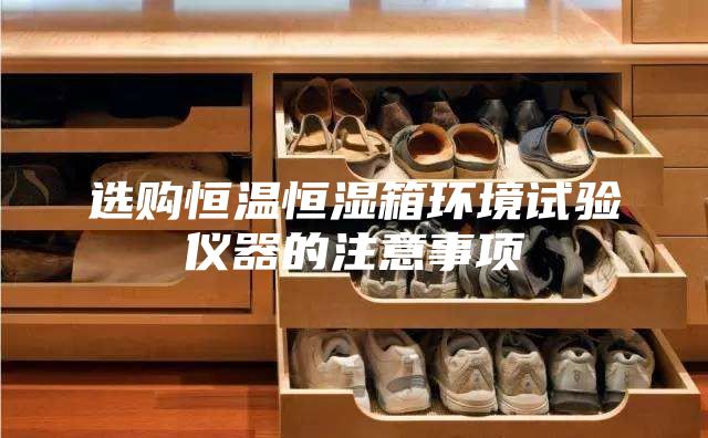 选购恒温恒湿箱环境试验仪器的注意事项