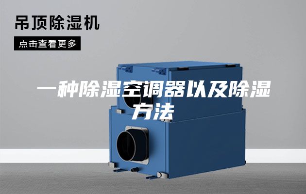 一种除湿空调器以及除湿方法