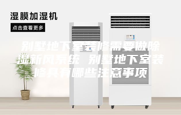 别墅地下室装修需要做除湿新风系统 别墅地下室装修具有哪些注意事项