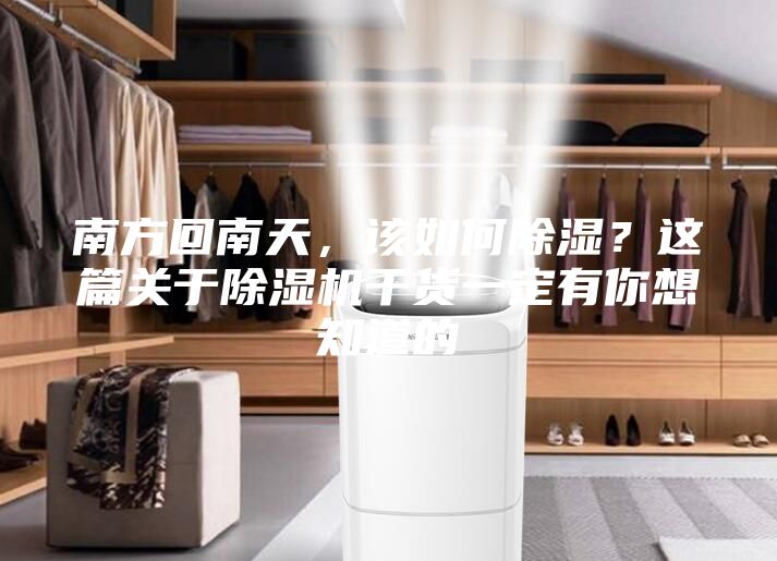 南方回南天，该如何除湿？这篇关于除湿机干货一定有你想知道的
