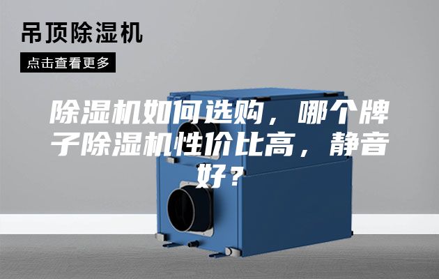 除湿机如何选购，哪个牌子除湿机性价比高，静音好？