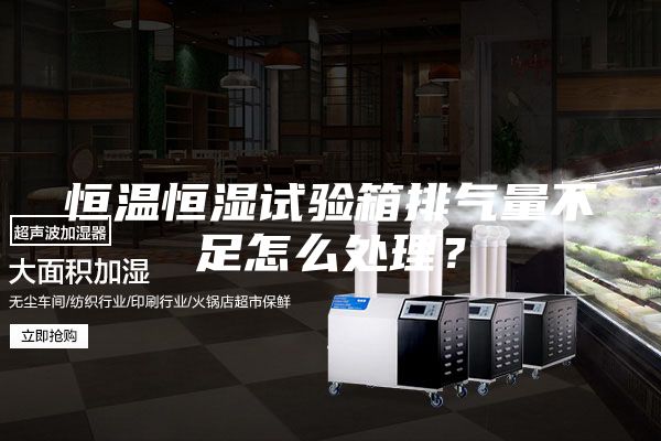 恒温恒湿试验箱排气量不足怎么处理？