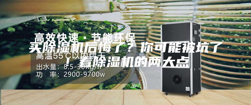 买除湿机后悔了？你可能被坑了！看除湿机的两大点
