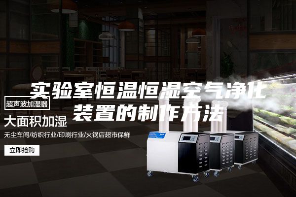 实验室恒温恒湿空气净化装置的制作方法