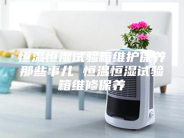 恒温恒湿试验箱维护保养那些事儿 恒温恒湿试验箱维修保养