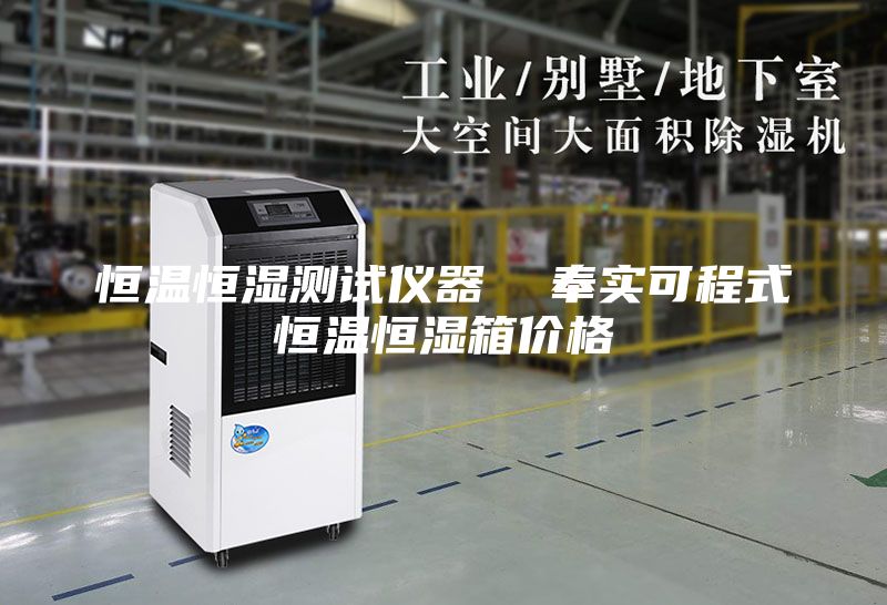 恒温恒湿测试仪器  奉实可程式恒温恒湿箱价格