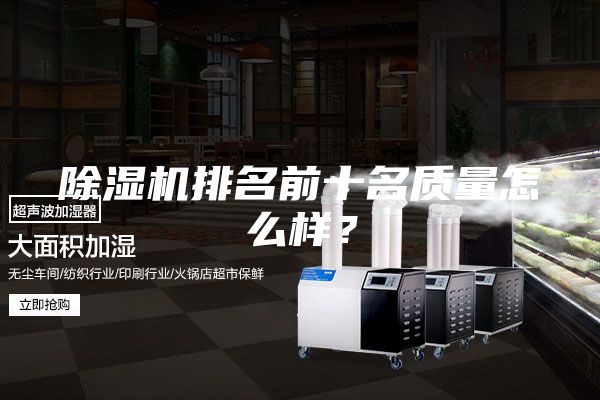 除湿机排名前十名质量怎么样？