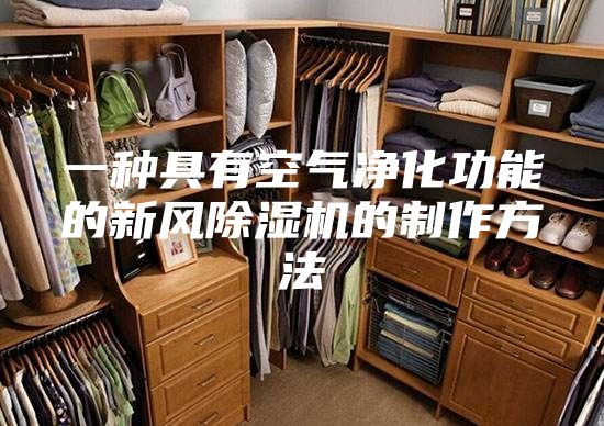 一种具有空气净化功能的新风除湿机的制作方法