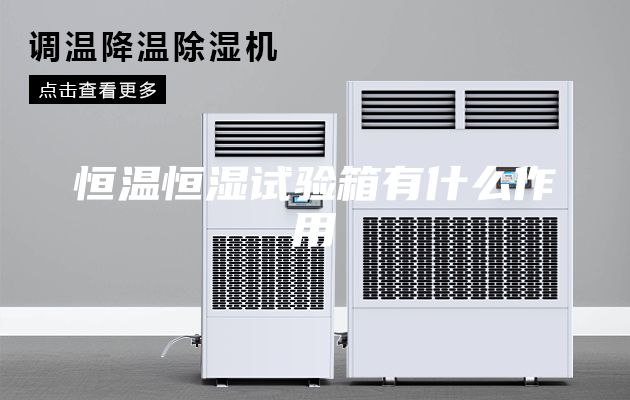 恒温恒湿试验箱有什么作用