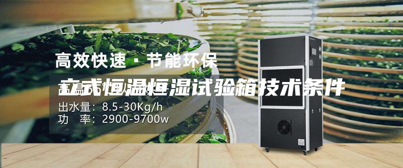 立式恒温恒湿试验箱技术条件