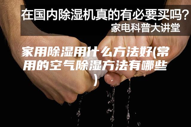 家用除湿用什么方法好(常用的空气除湿方法有哪些)