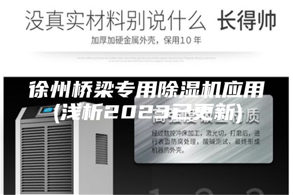 徐州桥梁专用除湿机应用(浅析2023已更新)