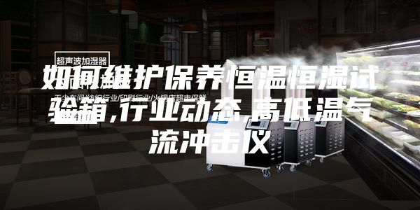 如何维护保养恒温恒湿试验箱,行业动态,高低温气流冲击仪