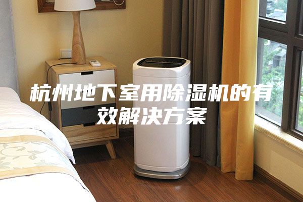 杭州地下室用除湿机的有效解决方案