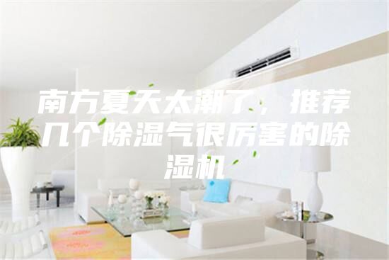 南方夏天太潮了，推荐几个除湿气很厉害的除湿机