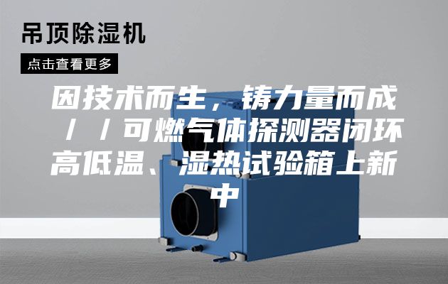 因技术而生，铸力量而成／／可燃气体探测器闭环高低温、湿热试验箱上新中