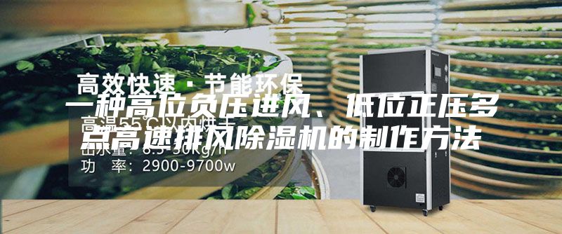 一种高位负压进风、低位正压多点高速排风除湿机的制作方法