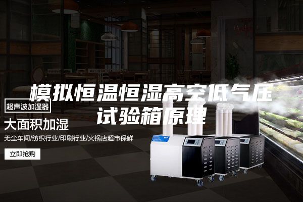 模拟恒温恒湿高空低气压试验箱原理