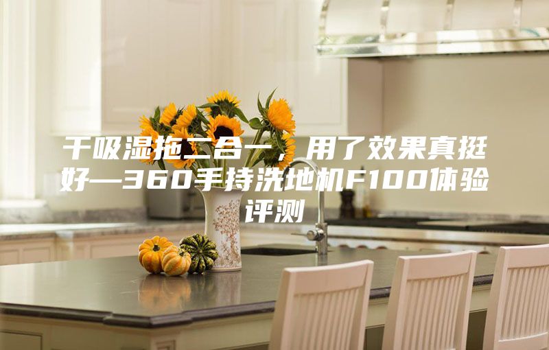 干吸湿拖二合一，用了效果真挺好—360手持洗地机F100体验评测