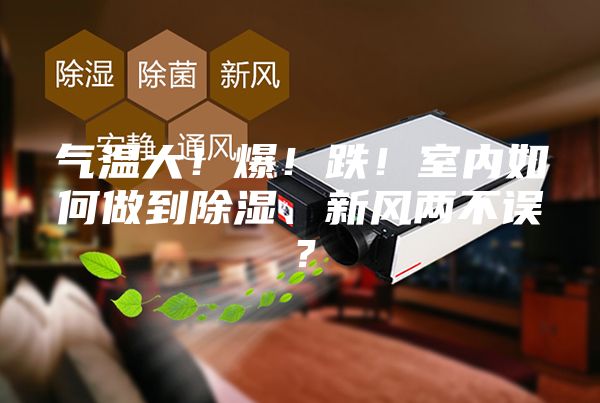 气温大！爆！跌！室内如何做到除湿、新风两不误？